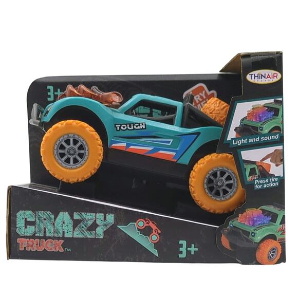 Thin Air Crazy Truck Pull Back Power Child Toy Tough Monster Truck Brand New - Picture 1 of 4